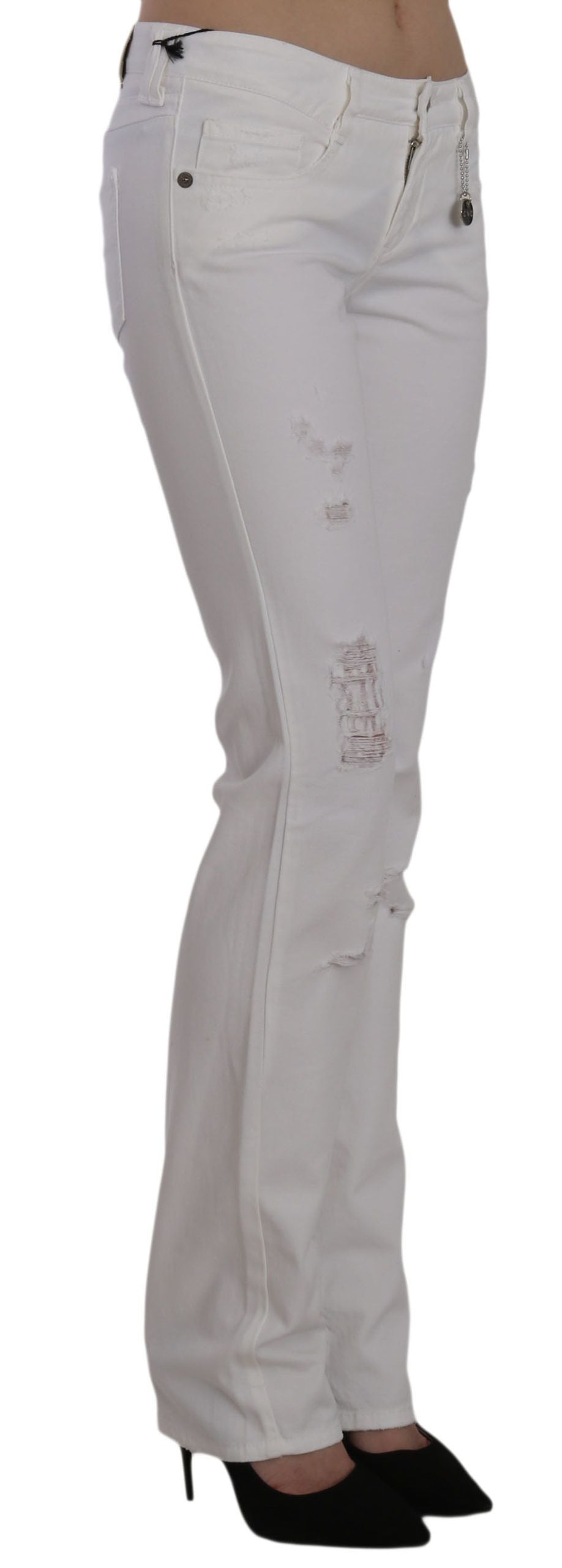 White Costume National C'N'C cotton jeans