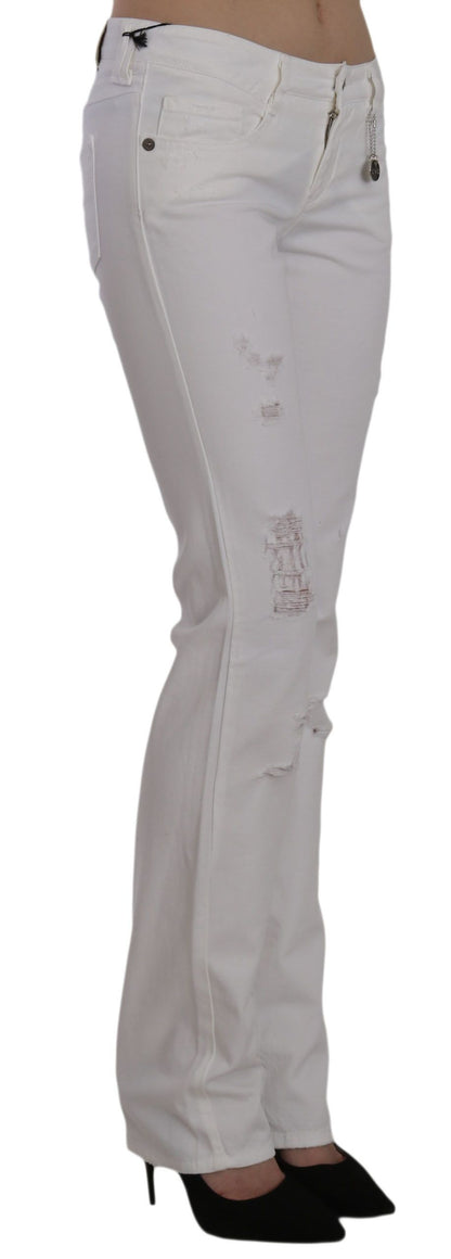 White Costume National C'N'C cotton jeans