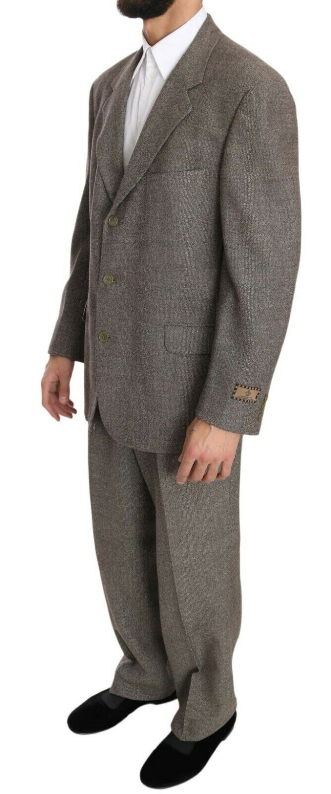 Fendi light brown wool suit