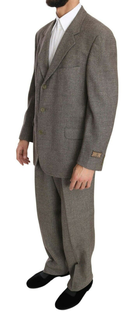 Fendi light brown wool suit