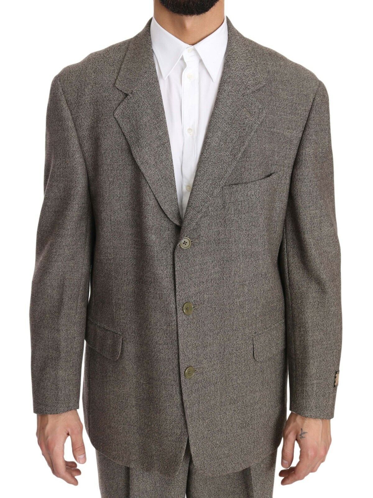 Fendi light brown wool suit