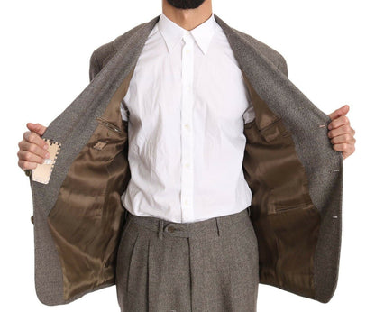 Fendi light brown wool suit