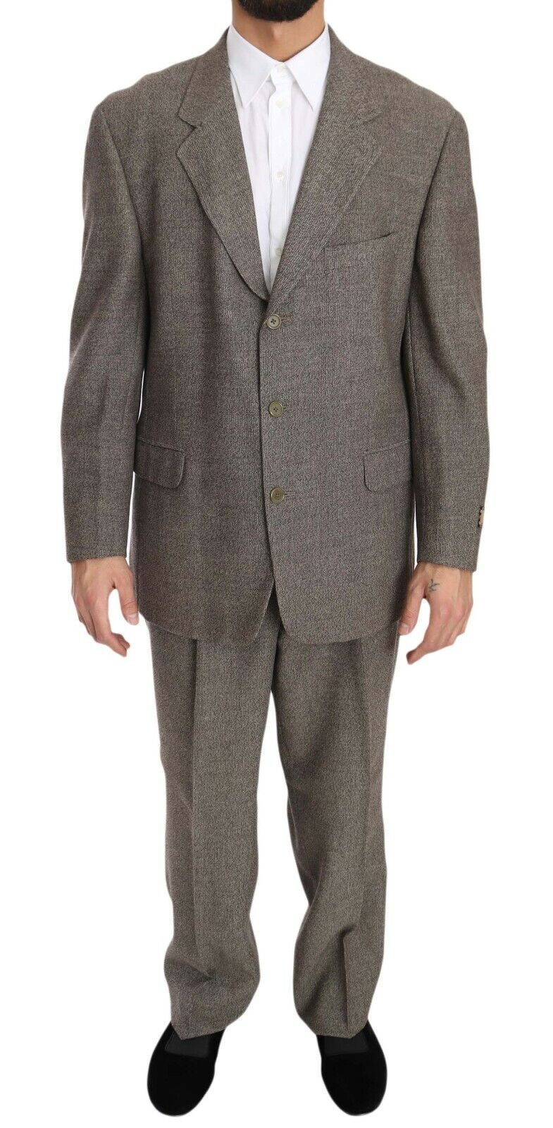 Fendi light brown wool suit