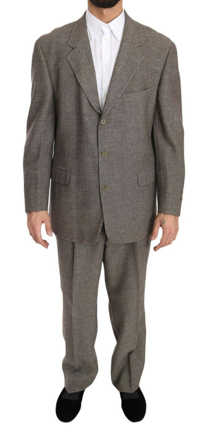 Fendi light brown wool suit