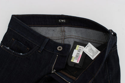 Costume National CNC blue slim fit cotton stretch jeans