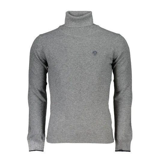 North Sails Grigio Poliammide sweater i heather grå med logo