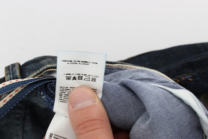 ACHT blue wash cotton jeans regular straight fit
