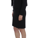 BENCIVENGA Black Stretch Sheath Dress & Sweater Set