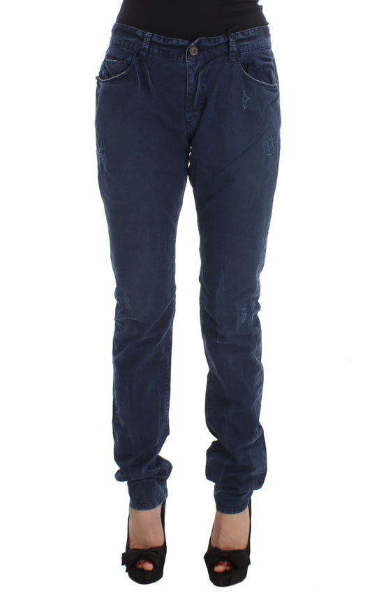 Blue CoSTUME NATIONAL C’N’C cotton blend jeans