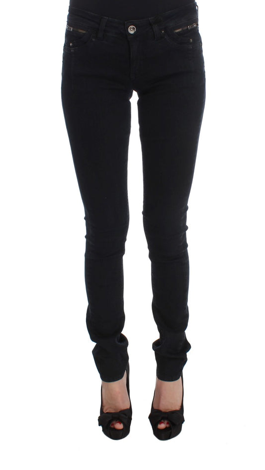 Black slim fit cotton denim jeans by CoSTUME NATIONAL C’N’C
