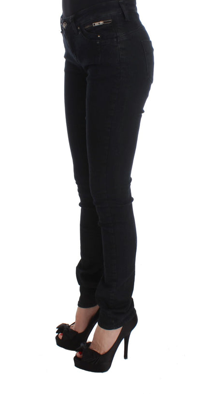 Black slim fit cotton denim jeans by CoSTUME NATIONAL C’N’C
