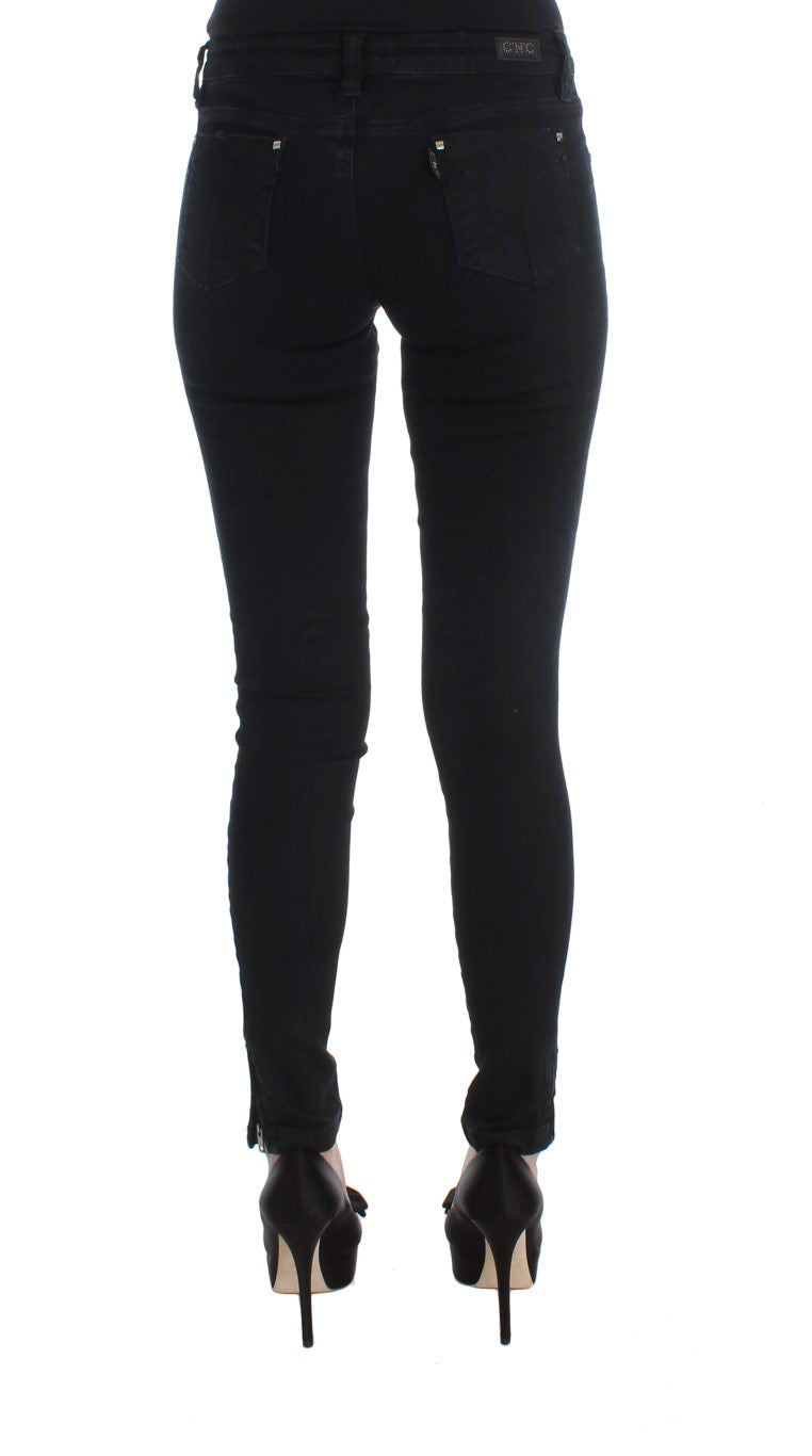 CoSTUME NATIONAL C’N’C Black Slim Fit Cotton Jeans