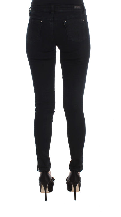CoSTUME NATIONAL C’N’C Black Slim Fit Cotton Jeans