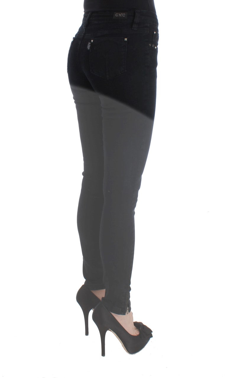 CoSTUME NATIONAL C’N’C Black Slim Fit Cotton Jeans