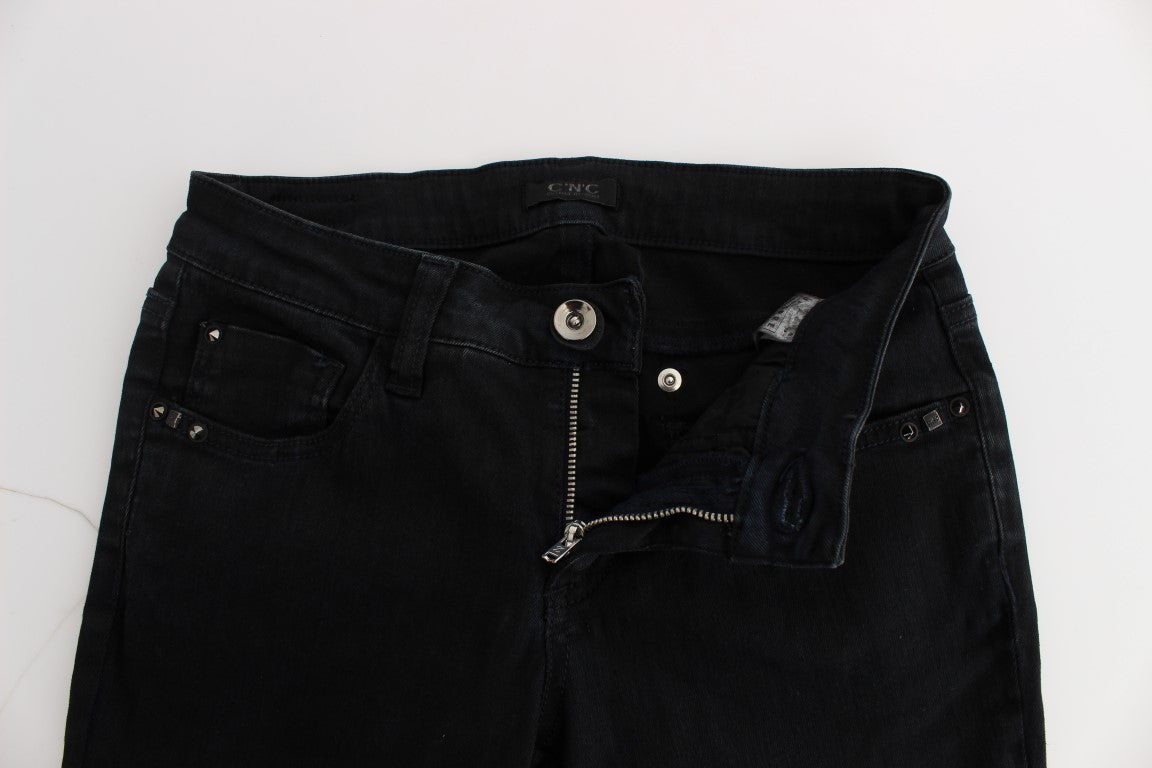CoSTUME NATIONAL C’N’C Black Slim Fit Cotton Jeans