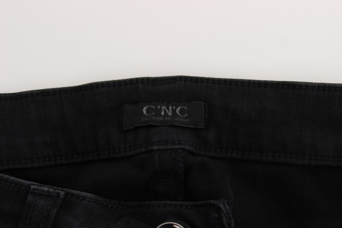 CoSTUME NATIONAL C’N’C Black Slim Fit Cotton Jeans