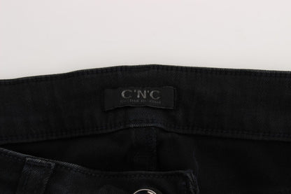 CoSTUME NATIONAL C’N’C Black Slim Fit Cotton Jeans