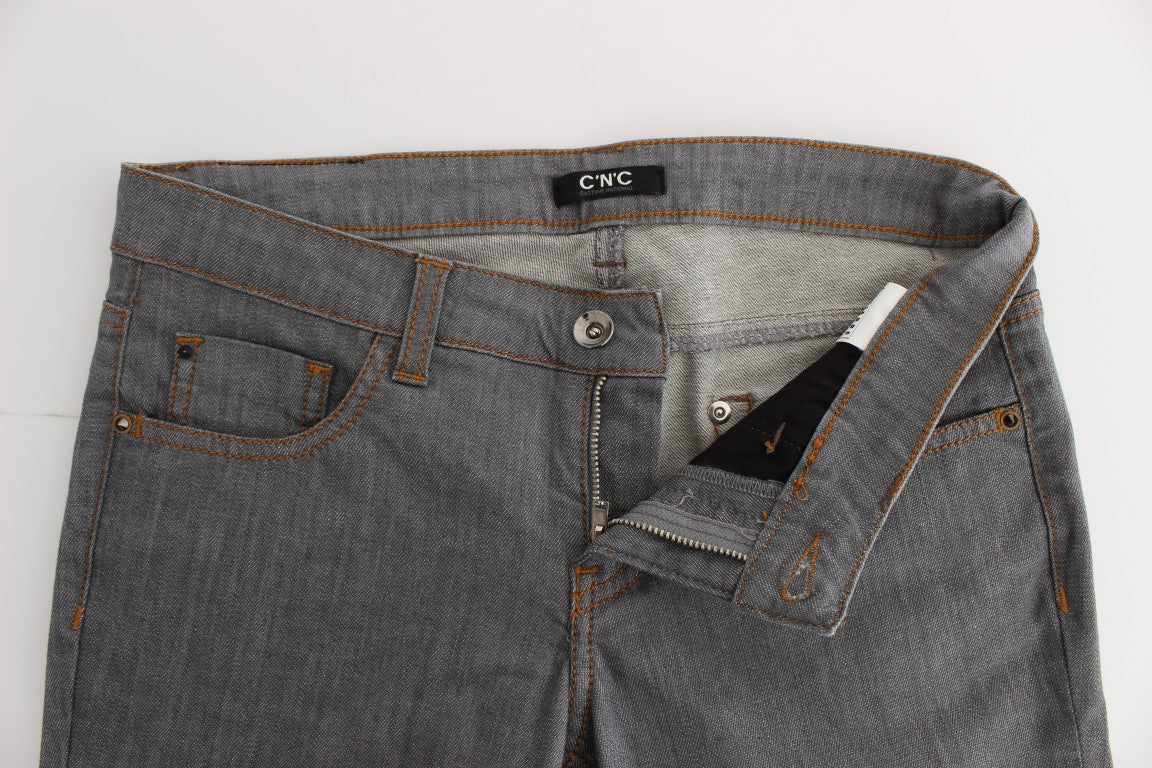 Gray CoSTUME NATIONAL C’N’C cotton jeans