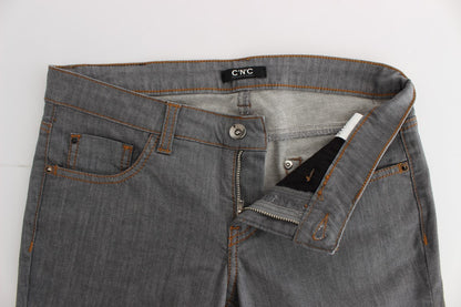 Gray CoSTUME NATIONAL C’N’C cotton jeans