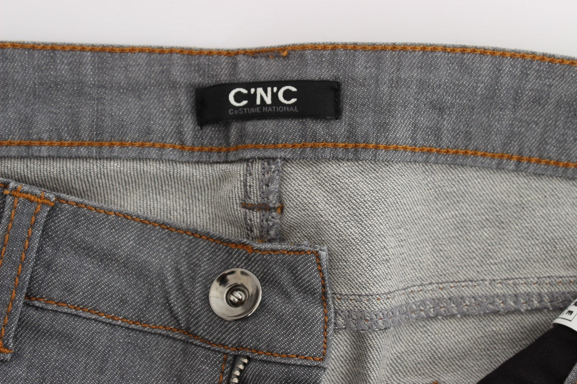Gray CoSTUME NATIONAL C’N’C cotton jeans