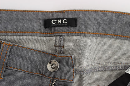 Gray CoSTUME NATIONAL C’N’C cotton jeans
