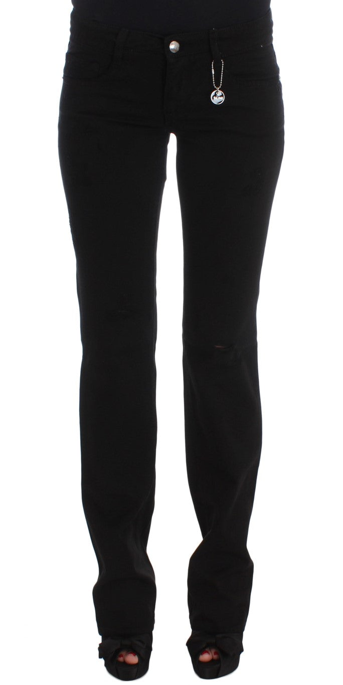 Black Costume National C’N’C cotton bootcut jeans