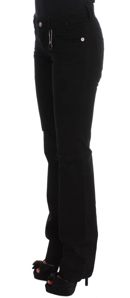 Black Costume National C’N’C cotton bootcut jeans