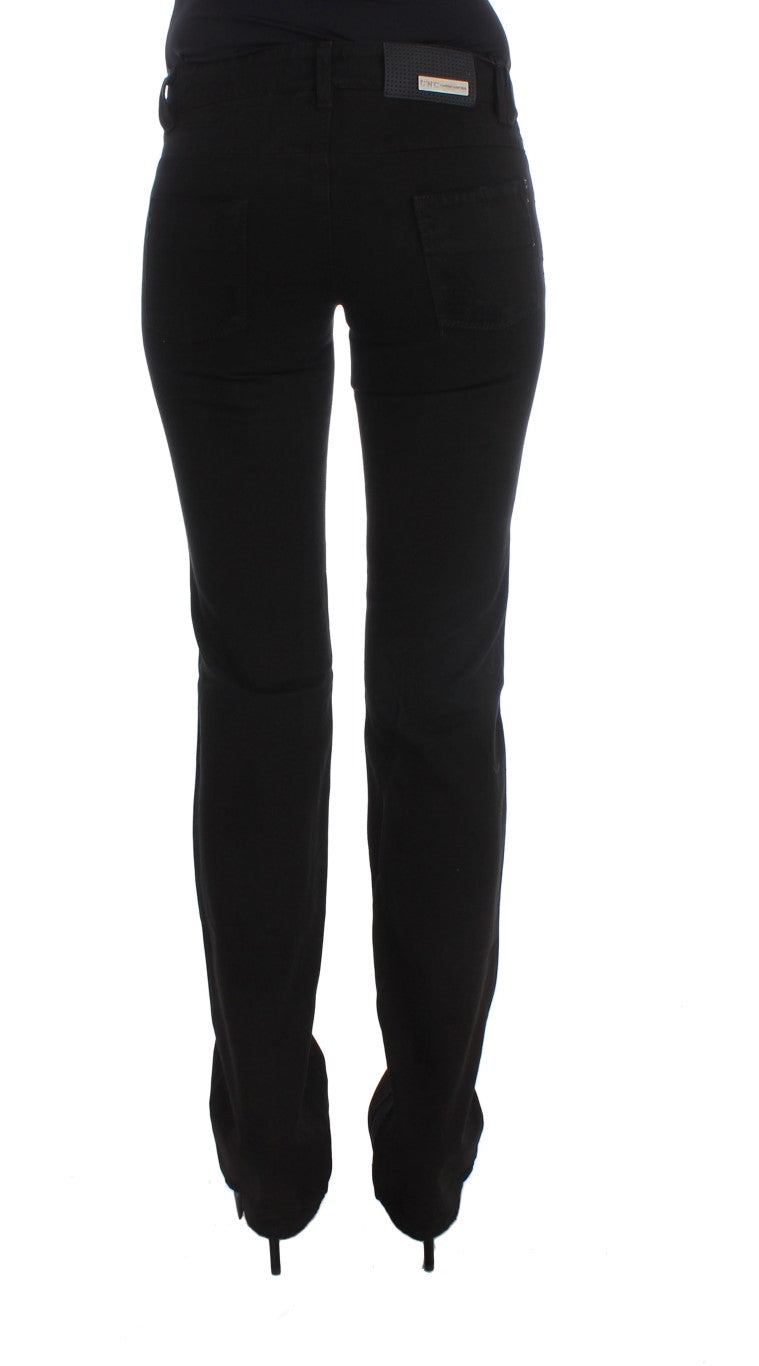 Black Costume National C’N’C cotton bootcut jeans
