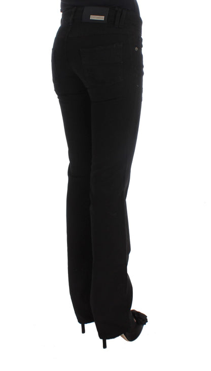Black Costume National C’N’C cotton bootcut jeans