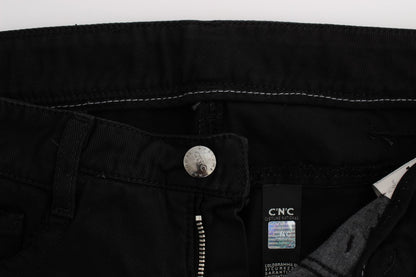 Black Costume National C’N’C cotton bootcut jeans