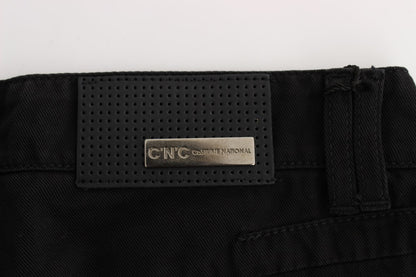 Black Costume National C’N’C cotton bootcut jeans