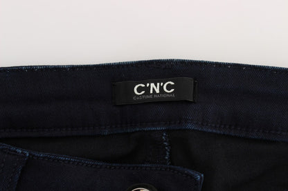 Blue CoSTUME NATIONAL C’N’C cotton-blend jeans