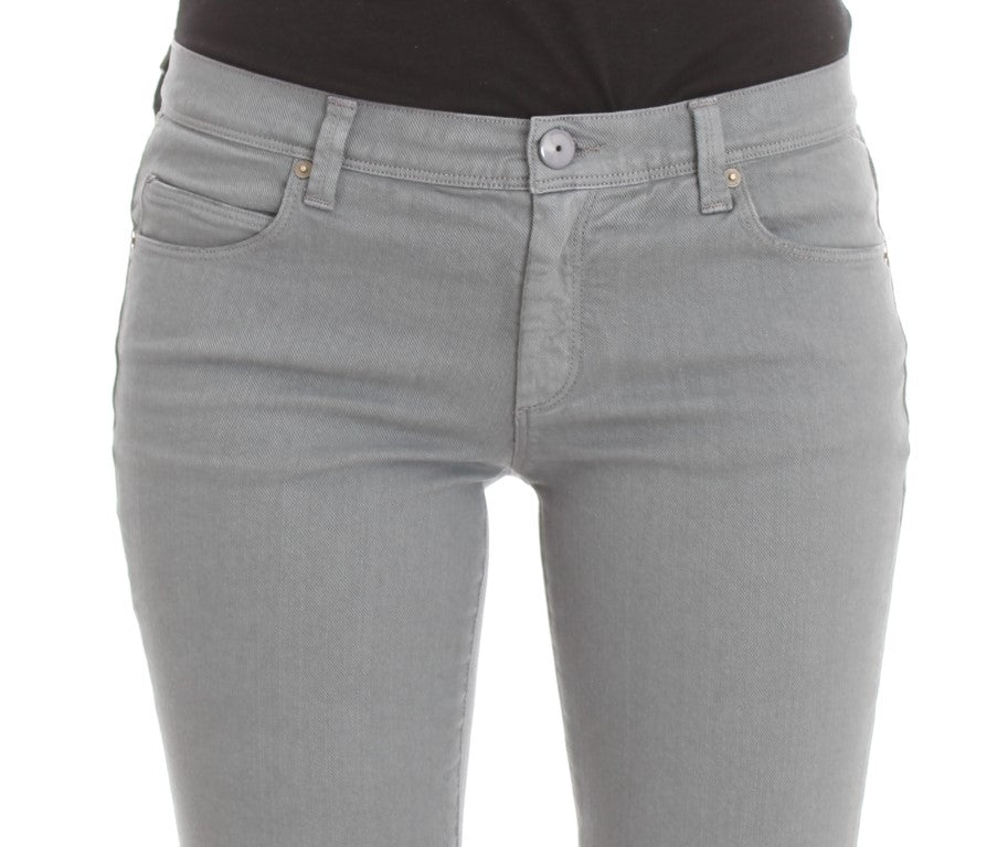 Ermanno Scervino blue slim fit bootcut jeans in cotton blend