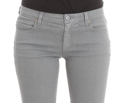 Ermanno Scervino blue slim fit bootcut jeans in cotton blend