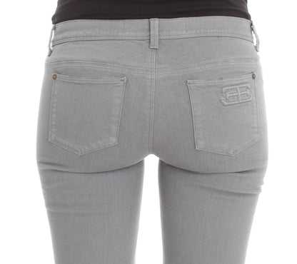 Ermanno Scervino blue slim fit bootcut jeans in cotton blend