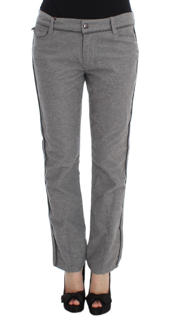 Ermanno Scervino gray cotton casual pants