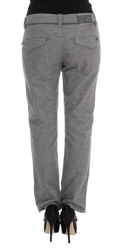 Ermanno Scervino gray cotton casual pants