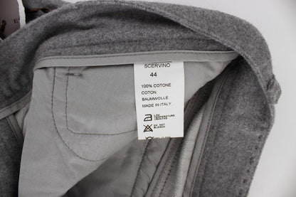 Ermanno Scervino gray cotton casual pants