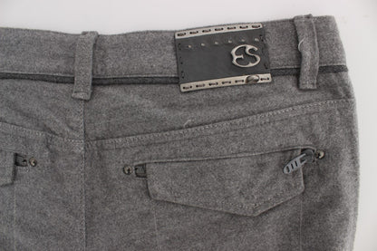 Ermanno Scervino gray cotton casual pants