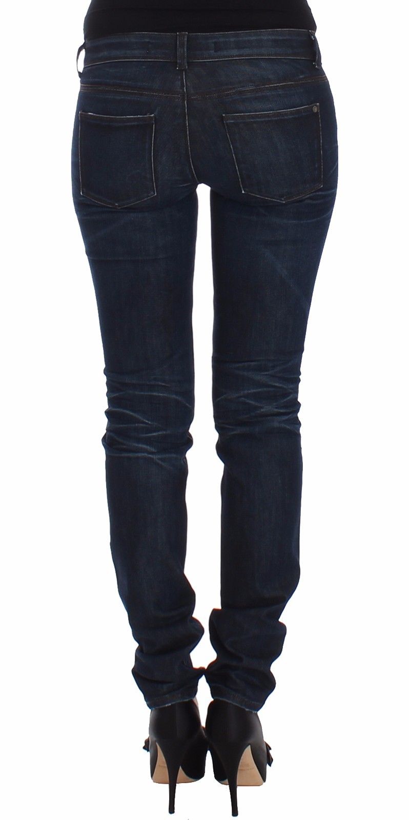 Dark blue Ermanno Scervino skinny jeans in cotton and elastane