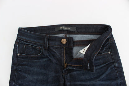 Dark blue Ermanno Scervino skinny jeans in cotton and elastane