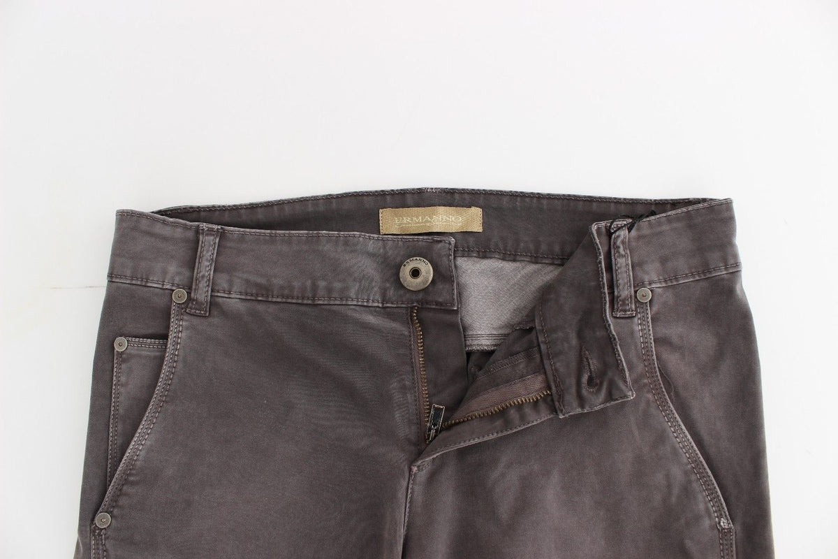 Gray Ermanno Scervino skinny jeans in cotton with stretch
