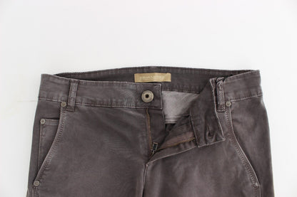 Gray Ermanno Scervino skinny jeans in cotton with stretch