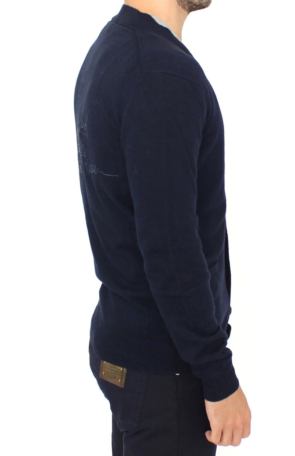 Blue Ermanno Scervino wool and cashmere cardigan
