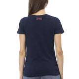 Trussardi Action Blue Cotton Women T-Shirt