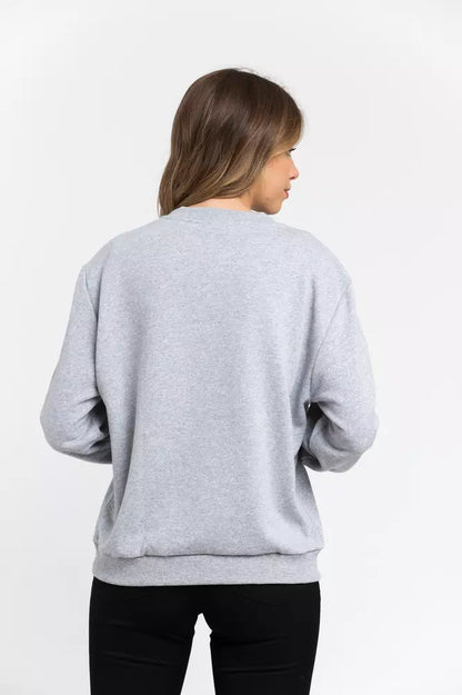 Trussardi Gray Cotton Women Sweatshirt