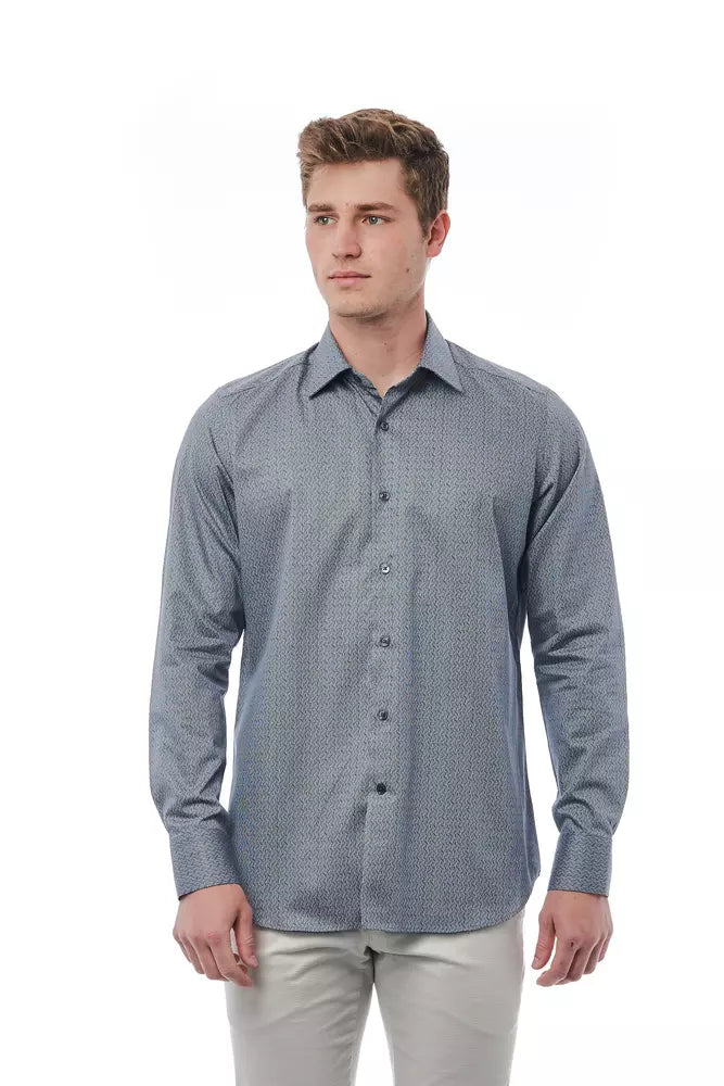 Black Bagutta cotton men's shirt