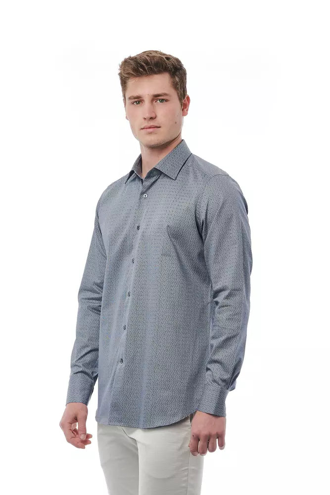 Black Bagutta cotton men's shirt