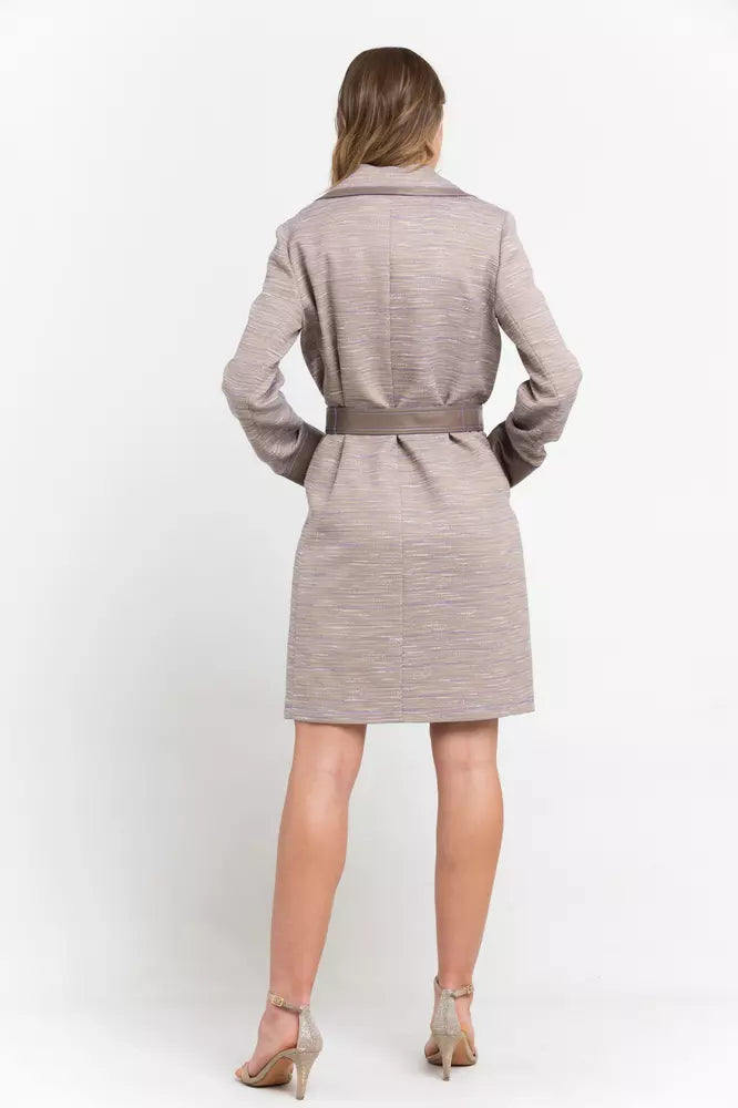 Beige Trussardi coat in cotton and polyester