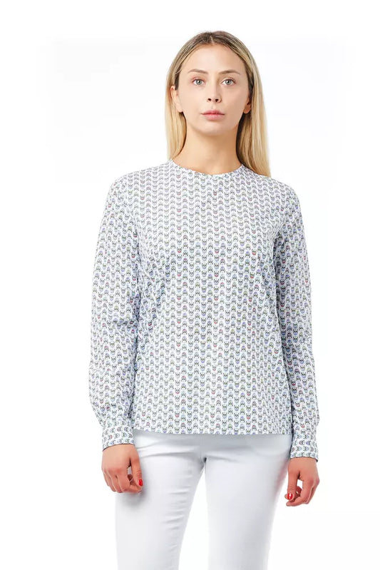 Bagutta Women's Skull Fantasy Print Blouse – White